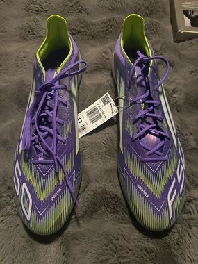Purple & Lime Sprinting Cleats